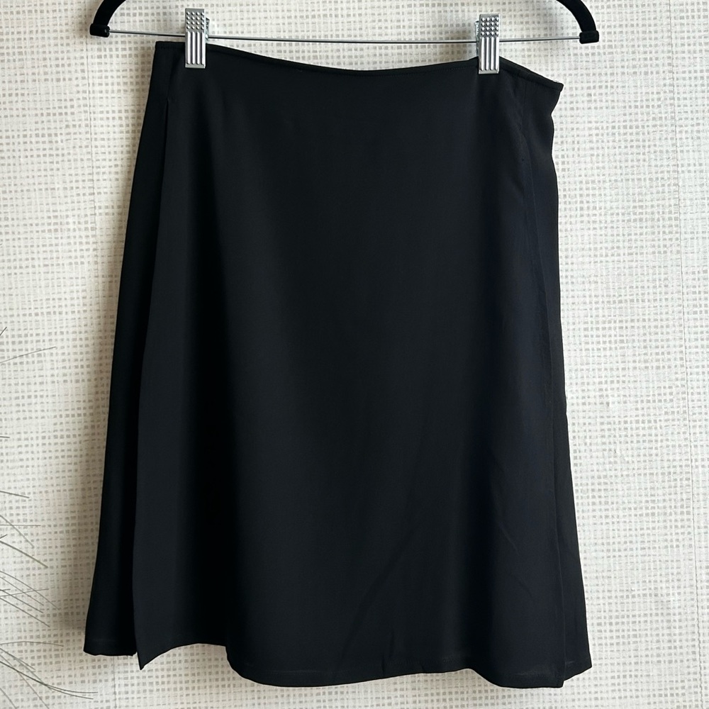 Vintage Chic Black A-Line Women's Skirt